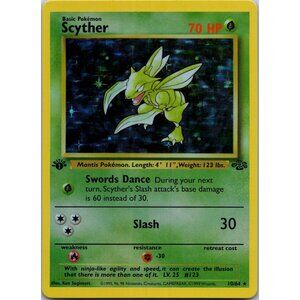 Scyther Jungle 1st Edition "Reprinted"